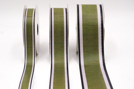 Оливково-зелена та чорна тканинна стрічка набір_AI